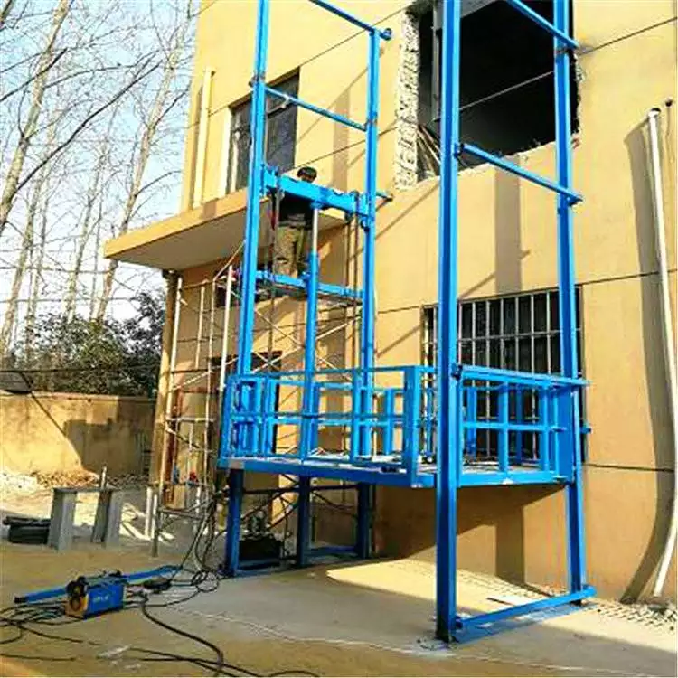 液压升降货梯溢流阀如何调节_载货电动升降货梯 导轨式升降机 厂房液压货梯